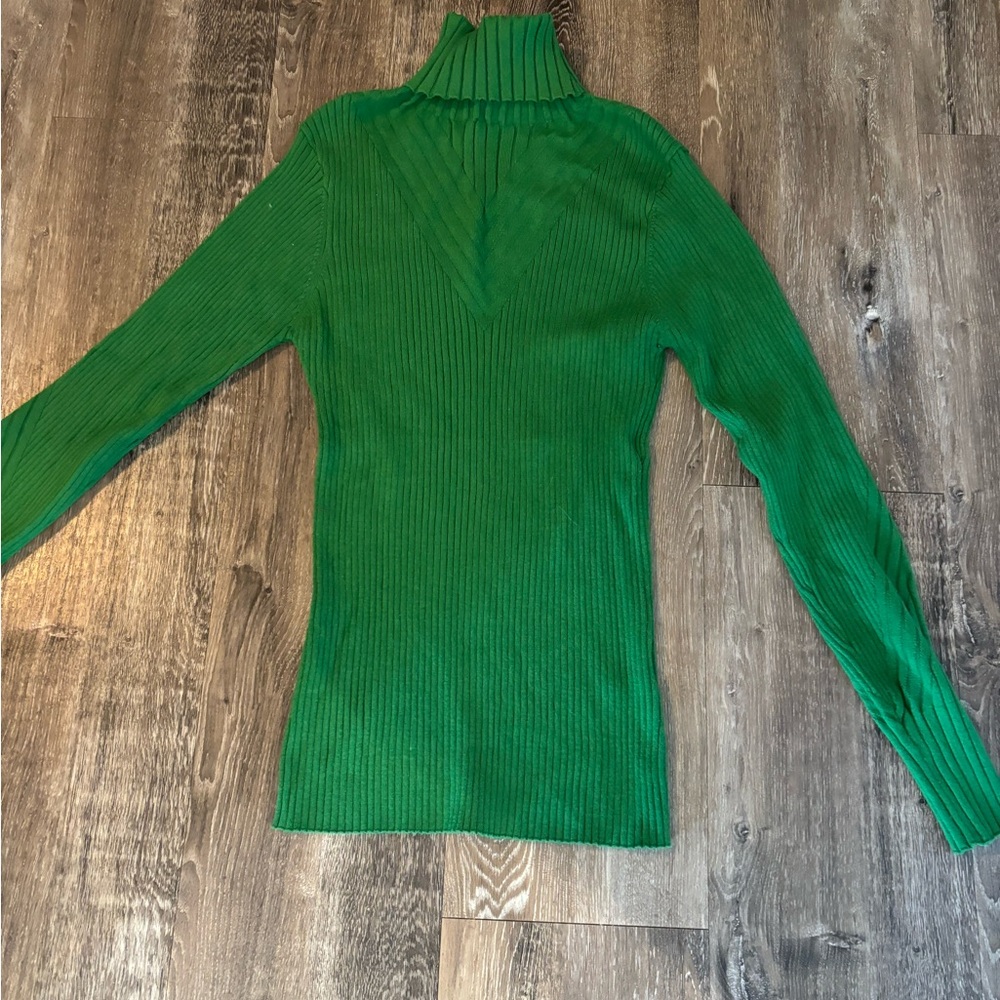 Varley Emerald Ribbed lightweight Turtleneck Sweater